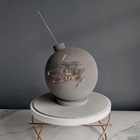 Neuankömmling Custom Acryl Cake Topper Alles Gute zum Geburtstag Charme für Weihnachten Abschluss Ostern Kuchen Dekorationen Party Supplies