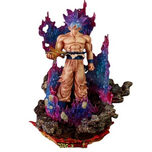 Figura Anime Super Goku de 35cm, figura <span class=keywords><strong>Gogeta</strong></span>, bolas de dragones, Super Saiyan, Sun Wukong GK, versión Heterocolor del modelo Awakening - Product Image 6