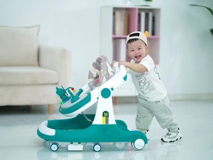 Nouveau trotteur bébé 4 en 1 en plastique pliable avec lumières musicales, plateau amovible, balançoire convertible, <span class=keywords><strong>trottinette</strong></span> pour 6-<span class=keywords><strong>18</strong></span> <span class=keywords><strong>mois</strong></span> - Product Image 6