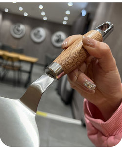 Syh259 Maison et Cuisine 2024 Variété <span class=keywords><strong>Professionnel</strong></span> <span class=keywords><strong>En</strong></span> Acier Inoxydable Barbecue Plat Plaque Spatule <span class=keywords><strong>Pizza</strong></span> <span class=keywords><strong>Pelle</strong></span> avec Manche <span class=keywords><strong>En</strong></span> <span class=keywords><strong>Bois</strong></span> - Product Image 5