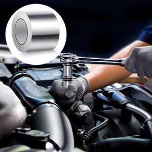 Ruban en aluminium Ruban d'étanchéité résistant à la chaleur Ruban adhésif pour conduits, isolation, évents de séchoir, étanchéité des tuyaux chauds et froids - Product Image 5