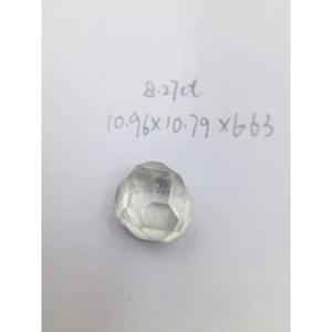 Diamant brut cultivé en laboratoire HPHT CVD blanc de 8 mm, 9 mm, 10 mm, 12 mm, grande taille, matériau IIA pour substrat - Product Image 3