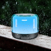 Gadget 2024, Nuevo Altavoz Bluetooth Portátil Mini para Exteriores con Super Bajos, Luces LED, Resistente al Agua y con Correa