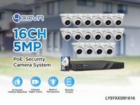 16 canaux 12x5Mp IP67 tourelle Audio AI détection de personne entreprise sécurité à domicile 4 To HDD NVR vision nocturne 4k cctv système de caméra poe