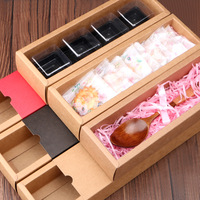 Boîte alimentaire personnalisée en plastique transparent pour gâteaux de lune, pâtisseries au jaune d'œuf, mochi, biscuits, nougats, emballage cadeau artisanal pour boulangerie