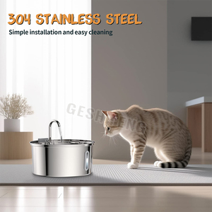 <span class=keywords><strong>Bebedero</strong></span> para <span class=keywords><strong>Gatos</strong></span> de 3.2L, Dispensador de Agua para Perros de Acero Inoxidable con Filtro, <span class=keywords><strong>Bebedero</strong></span> Automático para Mascotas - Product Image 3