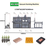 Mesin Pembuat Kotak Makanan Cepat Saji Otomatis Penuh, Mesin Pembuat Piring Sekali Pakai, Produktivitas Tinggi, Ramah Lingkungan, Mesin Vacuum Forming Plastik