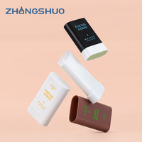 Conteneur de bâton de déodorant 10g 15g 20g PP ovale torsadé bouteille de bâton cosmétique vide pour emballage de fond de teint baume à lèvres crème solaire