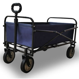 Carrello Pieghevole a Quattro Ruote Regolabile e Resistente, per Attività all'Aperto, Giardino, Picnic e Trasporto Utensili - Product Image 1