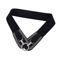 Ceinture ajustable en alliage avec rivets, style rétro américain, pour costumes, vestes et robes tendance pour femmes