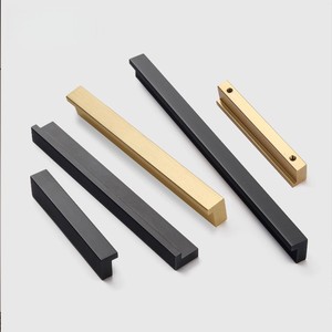 U-Channel Aluminum Cabinet Pull Handles Recessed Flush Mount Drawer Pulls for Apartment Wardrobe Furniture - Product Image 1