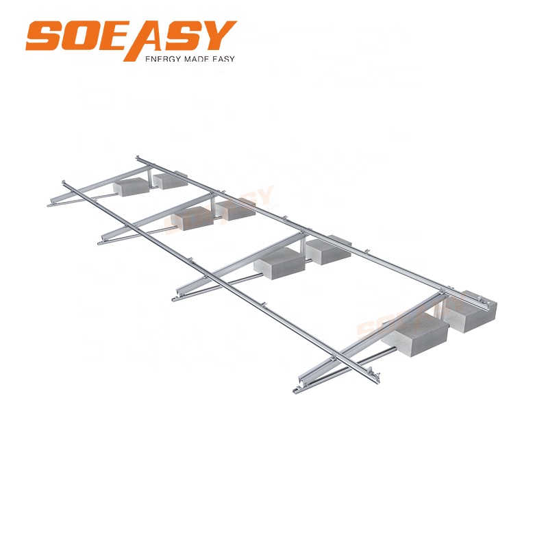 Оптовая продажа, солнечные панели SOEASY, система крепления на плоскую крышу, балластный кронштейн, система крепления на плоскую крышу солнечной батареи