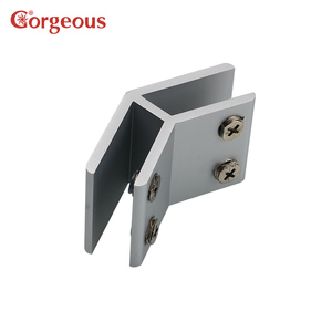 <span class=keywords><strong>Alluminio</strong></span> 'T' a forma di croce stile e 'L' 'forma di vetro staffa a quattro lati metallo cornice staffa di vetro adatto per il vetro - Product Image 3