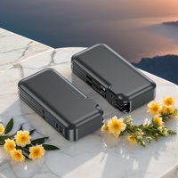 Batterie externe 2-en-1 de 10000 mAh avec prise US et câbles intégrés, chargeur portable à charge rapide 22,5 W pour smartphone - Cadeau de voyage