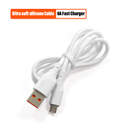 Câble de chargeur rapide OEM V8 1M 3FT avec câble de chargement de données micro USB 6A pour appareil photo Tecno Android utilisation d'ordinateur veste TPE faible quantité minimale de commande