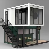 Maison préfabriquée modulaire résistante aux tremblements de terre, facile à assembler, pour commerce, hôtel, chambre de vacances en bord de mer