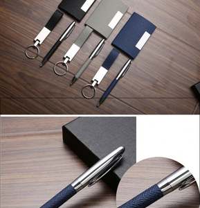 <b>Best</b> Selling Items Custom Color Business <b>Card</b> Box Keychain Pen Series Set for Office Corporate Welcome Birthday Gifts for <b>Men</b> - Product Image 5