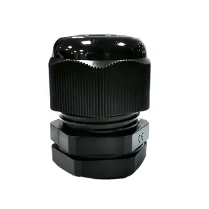 Metric Thread Cable Glands black M10 M12 M14 M16 M18 M22 IP67 IP68 Industrial Nylon Cable Gland