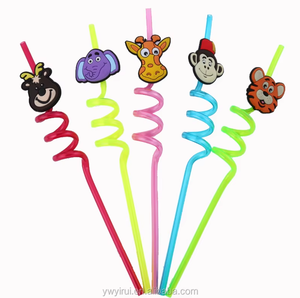 Cannucce a Spirale con Design di Scimmie e Tigri per Feste dei Bambini, Vendita Calda - Product Image 6