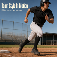 Chaussettes de baseball personnalisées avec bordures élastiques, maille respirante, semelle rembourrée, uniforme de sport d'équipe