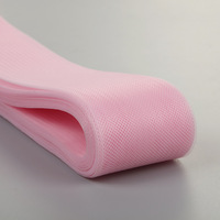 Vente en gros de tresses plates rigides en crinoline de polyester de 1 pouce (2,5 cm) pour robe de mariée - Écologiques et durables