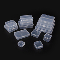 Caja de naipes De plástico reciclable de almacenamiento transparente PP al por mayor caja de regalo de plástico de embalaje de artículos pequeños de juguete para manualidades