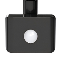 Projecteur LED en aluminium à détecteur de mouvement infrarouge PIR 50W, éclairage extérieur IP65, 6000LM, angle de faisceau 120°, OUTLUX E048EIS EMC LVD CE
