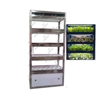 Système hydroponique vertical de machines végétales hydroponiques d'utilisation à la maison avec la lumière