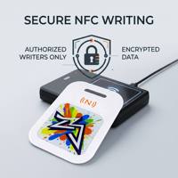 Kartu Nama Elektronik NFC E-Paper 2,61 Inci, Kartu ID Kerja, Kartu Akses Pintar E-Ink E-Paper, Tag Tampilan Nama Digital untuk Pelajar dan Karyawan