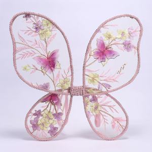 Ailes de fée princesse papillon ailes pour enfants broderie fleur accessoires de fête pour anniversaire et Halloween pour enfants - Product Image 6