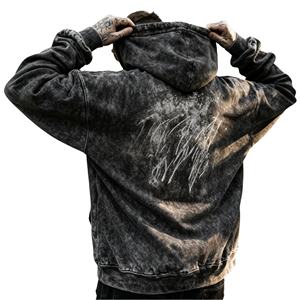 Custom Applique Hoodie 100% Cotton Pocket Design Sweatshirt Oversized <b>Pullover</b> Fit Printing Logo Casual Streetwear Hoodie - Product Image 3