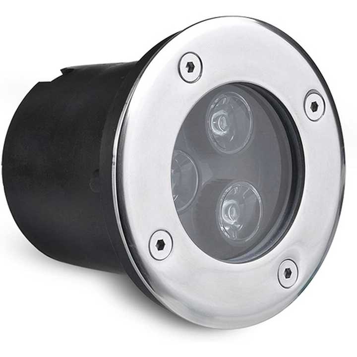 Outdoor LED Recessed Spotlight 3W with 6500K Color Temperature IP65 Garden Lights