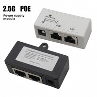 2.5G PoE injecteur combinateur 802.3af conforme 12-48V DC à POE pont d'alimentation pour Points d'accès caméras IP commutateurs réseau