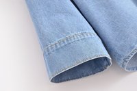Ensemble femme 2026 : Nouveauté mode décontractée deux pièces en jean, chemise ample à manches larges et pantalon large en jean décontracté