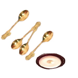 Service de Couverts Baroque Royal 24 Pièces de Luxe Écologique en Acier Inoxydable Style Américain Vintage Mariage Plaqué Or Poli Miroir 5MM - Product Image 1