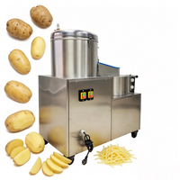 Machine électrique de découpe et de pelage de pommes de terre pour la production de chips et de bandes de chips