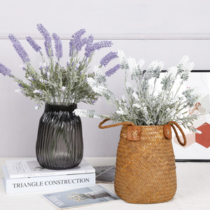 Fleurs artificielles de lavande 46 cm en plastique, décoratives pour la maison et les accessoires de mariage - Product Image 2