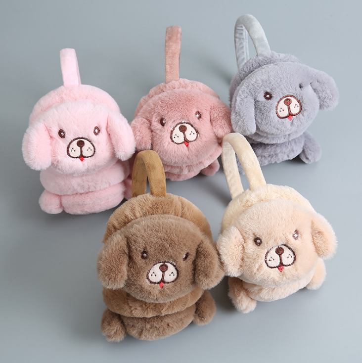 Мультяшные наушники теплые пушистые наушники для щенка собаки наушники милые наушники для детей