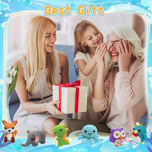 Kit de ganchillo, suministros para manualidades, serie Diy Mermaid, accesorios para muñecas hechos a mano, trajes de ganchillo, materiales, tela textil, manualidades, ropa - Product Image 3