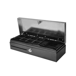 Кассовый ящик FT-460 с откидной крышкой, регулируемый, на 8 отделений для купюр и 8 для монет, съемный, для супермаркетов - Product Image 1