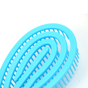 Cepillo de peluquería flexible al por mayor, cepillo tipo paleta <span class=keywords><strong>Denman</strong></span> con logotipo personalizado, cerdas de nailon antiestáticas, cepillo desenredante - Product Image 4
