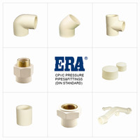 ERA cpvc pria pipa fitting Tee 90 derajat Adaptor DENGAN KUNINGAN Insert