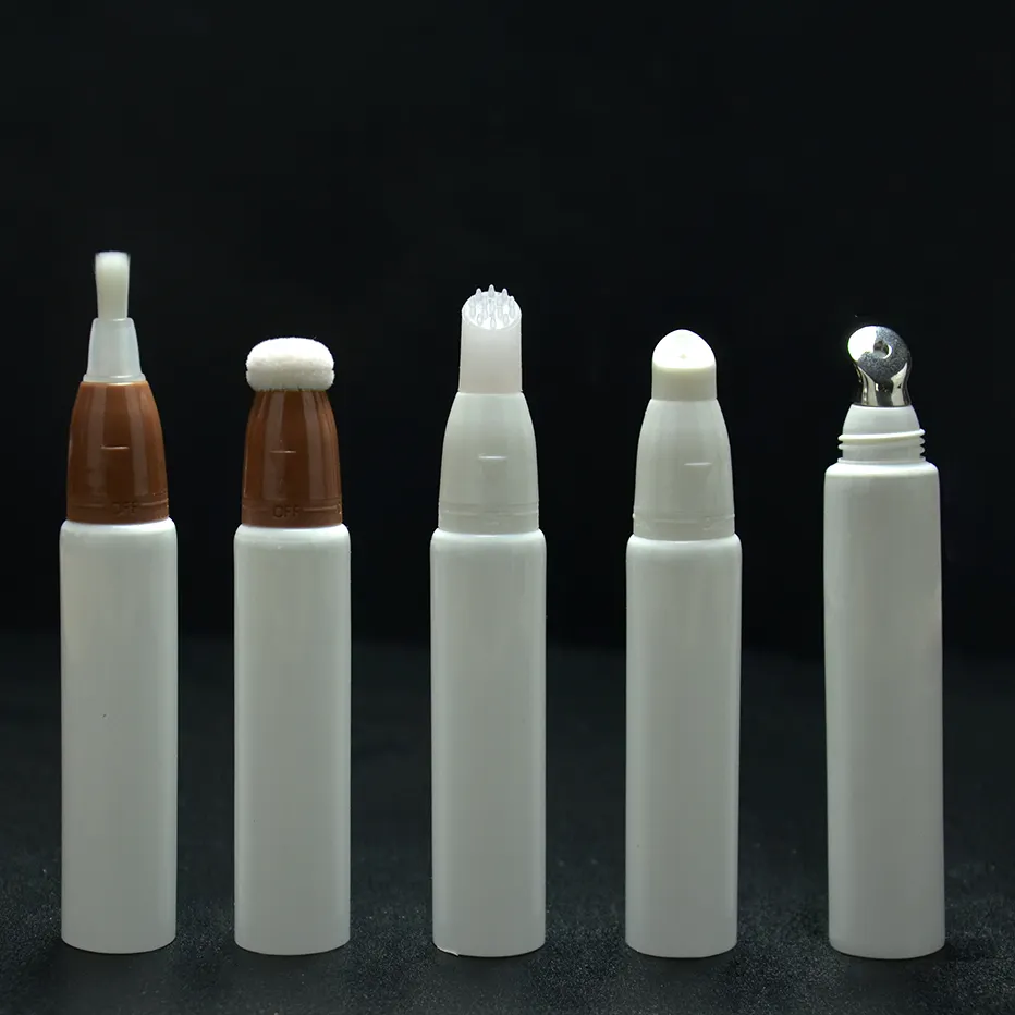 Somewang Custom Printing Plastic Eye Cream Tube With Metal Brush Applicator Skincare Luxury Packaging Container