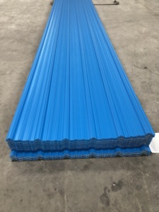 Tôle de toiture trapézoïdale en UPVC imperméable et anticorrosion, résine synthétique à haute résistance aux chocs, tuile de toiture trapézoïdale - Product Image 6
