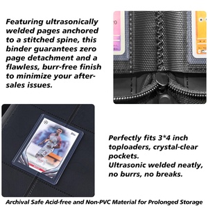 Vente en gros : Classeur à 9 pochettes pour 360 cartes de 3x4 pouces, album de rangement double face pour cartes à collectionner PKM TCG et cartes sportives - Product Image 4