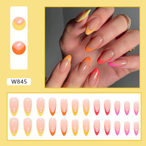 Venta al por mayor <span class=keywords><strong>uñas</strong></span> artificiales con purpurina <span class=keywords><strong>mate</strong></span> prensa corta en <span class=keywords><strong>uñas</strong></span> postizas cubierta completa <span class=keywords><strong>uñas</strong></span> postizas coloridas - Product Image 5