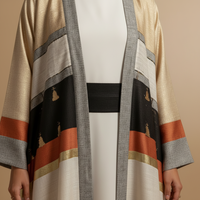 Abaya Imprimée Patchwork 2026 – Nouvelle Collection Élégante et Très Demandée – Vente en Gros – Tissu Antistatique Respirant Personnalisable pour Femmes Musulmanes