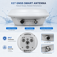 Récepteur d'antenne intelligent GNSS RTK avec IMU, CAN, NTRIP, indice IP67, température de fonctionnement de -20 à 75°C, 4G/WiFi/Bluetooth pour une haute précision