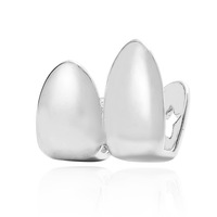Grillz dentaire plaqué or 18 carats pour cosplay d'Halloween, bijoux dentaires personnalisés pour déguisement de fête, vente en gros