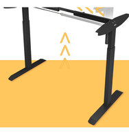 Table de bureau personnalisée fonctionnelle en bois et métal avec hauteur réglable électrique pour ordinateur